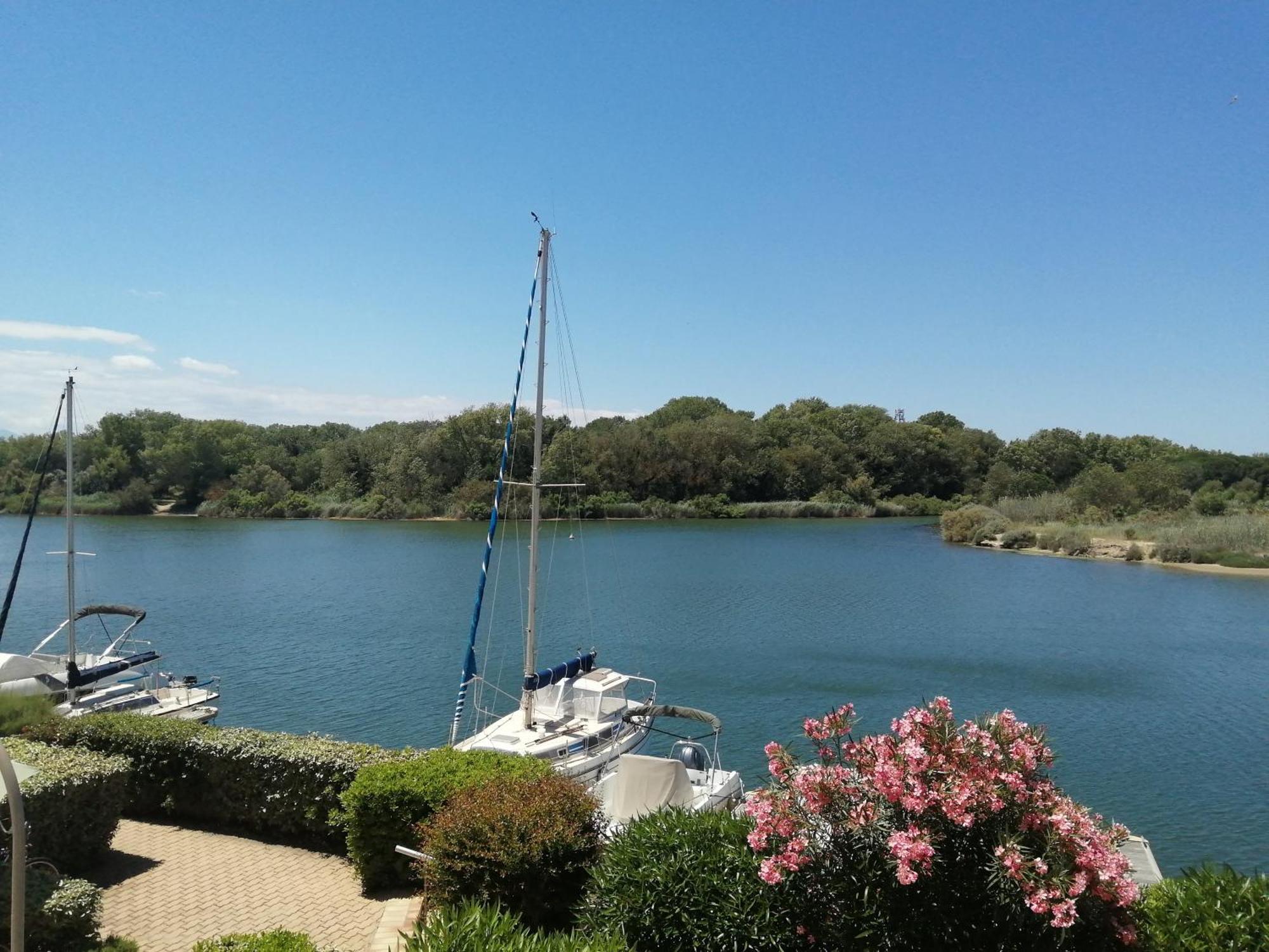 Vue Lagune Et Bateaux A 100M De La Plage Saint-Cyprien  Dış mekan fotoğraf
